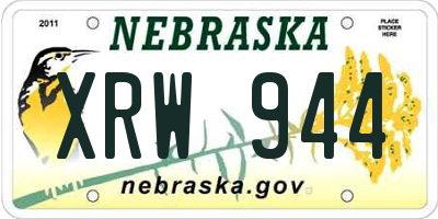 NE license plate XRW944