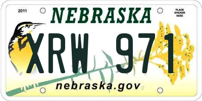 NE license plate XRW971