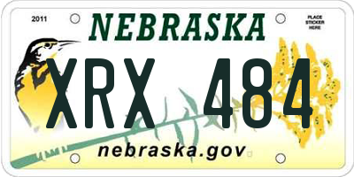 NE license plate XRX484