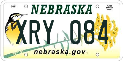 NE license plate XRY084