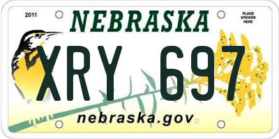 NE license plate XRY697