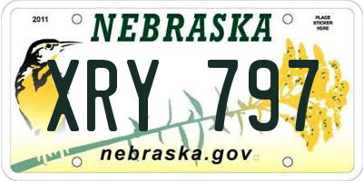 NE license plate XRY797