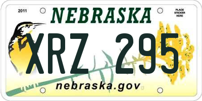 NE license plate XRZ295