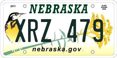 NE license plate XRZ479