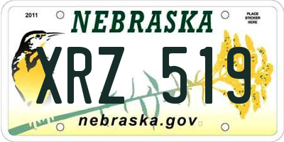 NE license plate XRZ519