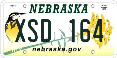NE license plate XSD164