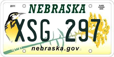 NE license plate XSG297