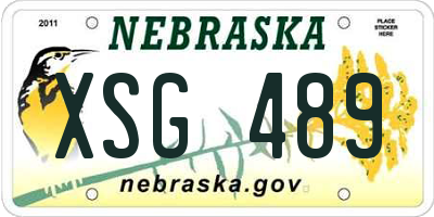 NE license plate XSG489