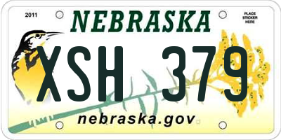NE license plate XSH379