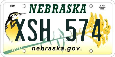 NE license plate XSH574