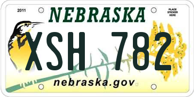 NE license plate XSH782