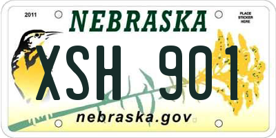 NE license plate XSH901
