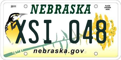 NE license plate XSI048