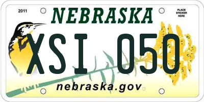 NE license plate XSI050