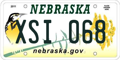 NE license plate XSI068