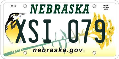 NE license plate XSI079