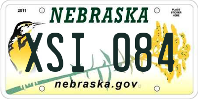 NE license plate XSI084