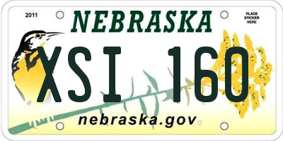 NE license plate XSI160