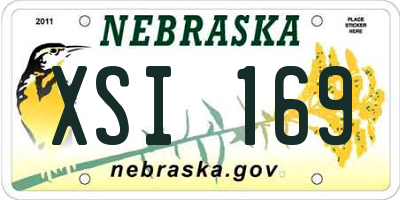 NE license plate XSI169