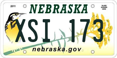 NE license plate XSI173