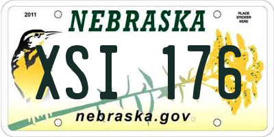 NE license plate XSI176