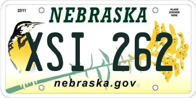 NE license plate XSI262