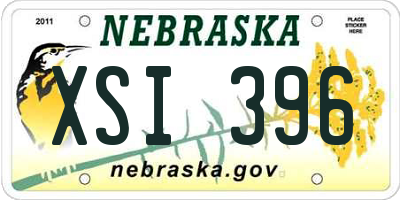 NE license plate XSI396