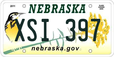 NE license plate XSI397