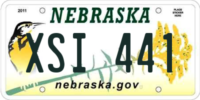 NE license plate XSI441