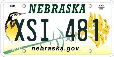 NE license plate XSI481