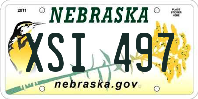 NE license plate XSI497
