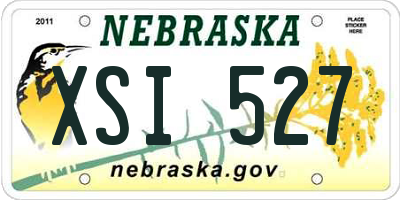 NE license plate XSI527