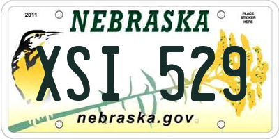 NE license plate XSI529