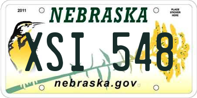 NE license plate XSI548