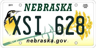 NE license plate XSI628