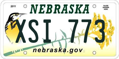 NE license plate XSI773