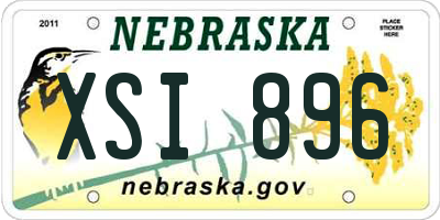 NE license plate XSI896
