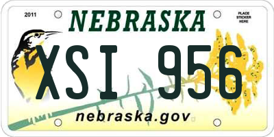 NE license plate XSI956