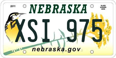 NE license plate XSI975