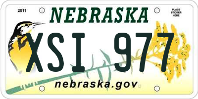 NE license plate XSI977