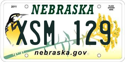NE license plate XSM129