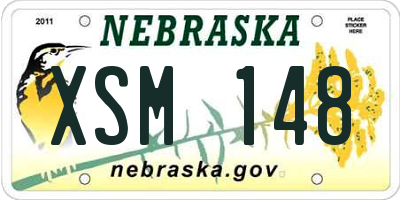 NE license plate XSM148