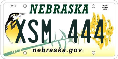 NE license plate XSM444