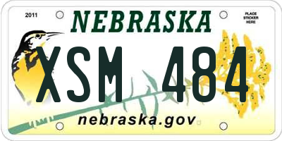NE license plate XSM484