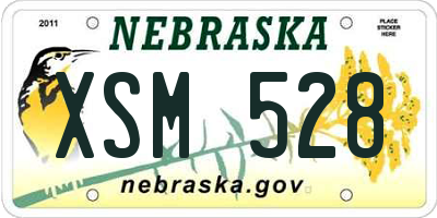 NE license plate XSM528