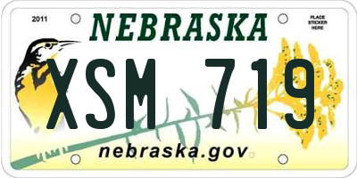 NE license plate XSM719