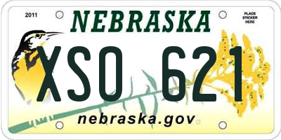 NE license plate XSO621