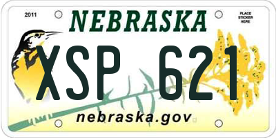 NE license plate XSP621