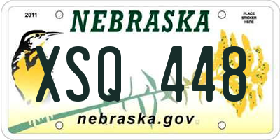 NE license plate XSQ448