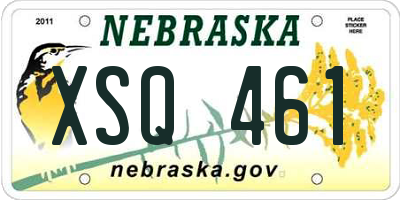 NE license plate XSQ461
